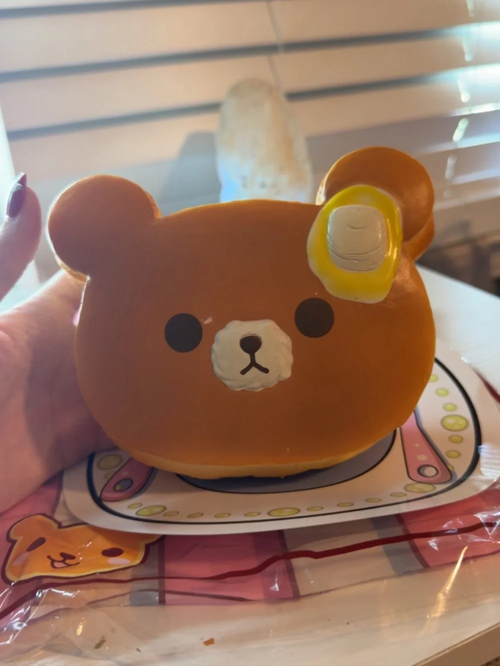 Authentic Puni Maru Super Jumbo Bear Pancake Squishy - Butter Version | Rare!